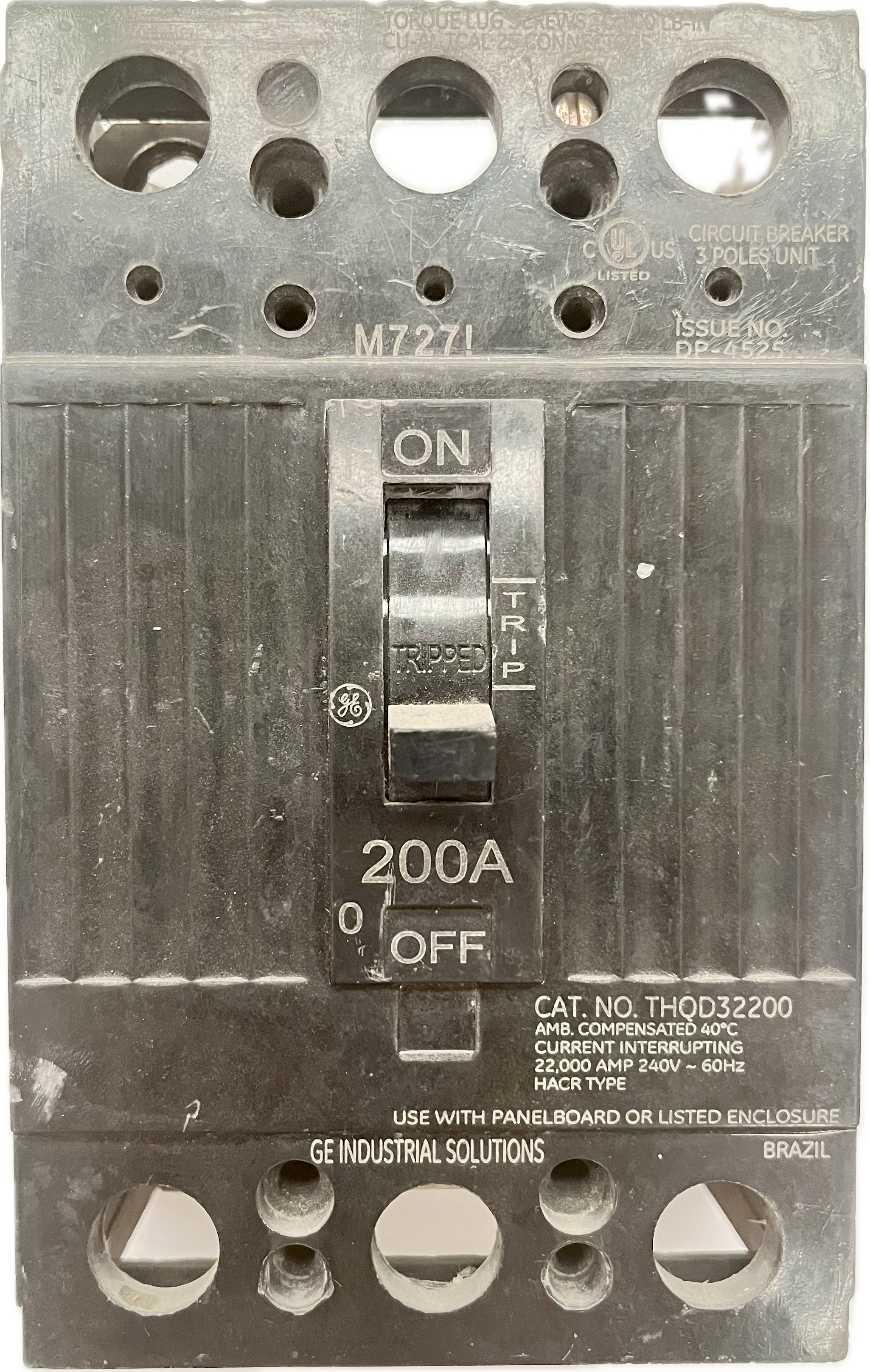 Featured image for “THQD32200 Interruptor 3P 200A GE”