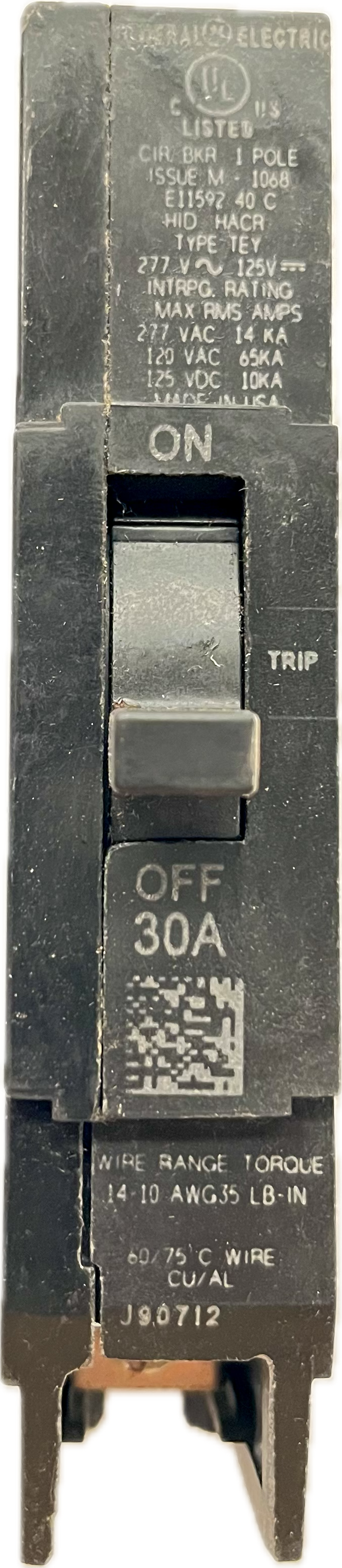 Featured image for “TEY 130 Interruptor Atornillable 1P 30A GE”