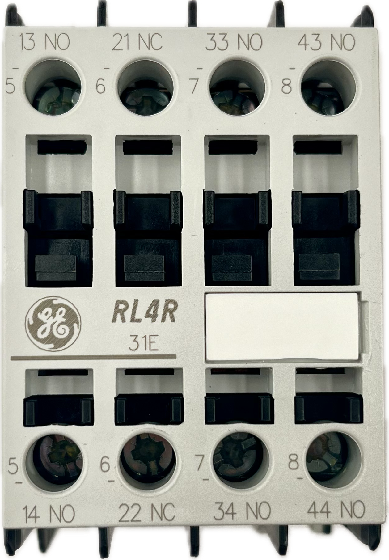 Featured image for “RL4RA031TJ Contactor Auxiliar 20A 3NA 1NC 120VAC GE”