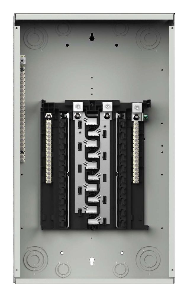 Featured image for “CENTRO DE CARGA ENSAMBLADO CON 16 ESPACIOS/32 CIRCUITOS, SISTEMA MONOFASICO DE 3 HILOS, 120*240 V, 125 AMP, NEMA 1 SIEMENS”